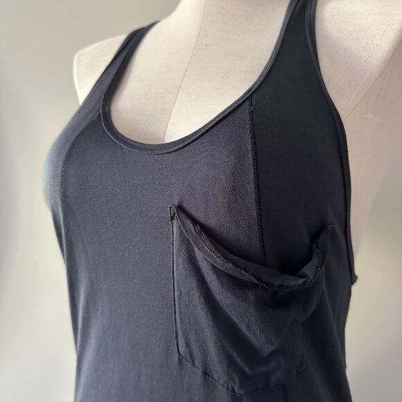 Aritzia Wilfred Tank Top Blue Womens Size XS Front Pocket Relaxed Fit - Picture 4 of 6